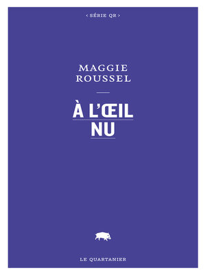 cover image of À l'œil nu